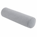 Cuscino cilindrico 15 x 50 cm in velluto a coste grigio - supporto decorativo