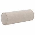 Cuscino cilindrico 20 x 50 cm in tessuto beige - supporto decorativo
